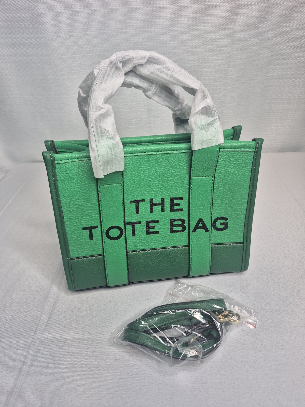 Fashion Green Structured Tote Bag NWOT - Picture 3 of 12